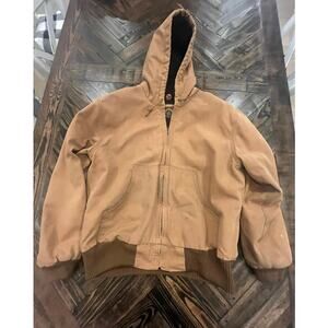 AdventureRidge Rugged Wear Western Barn Canvas Farm Jacket Men Medium Brown